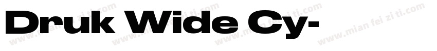 Druk Wide Cy字体转换